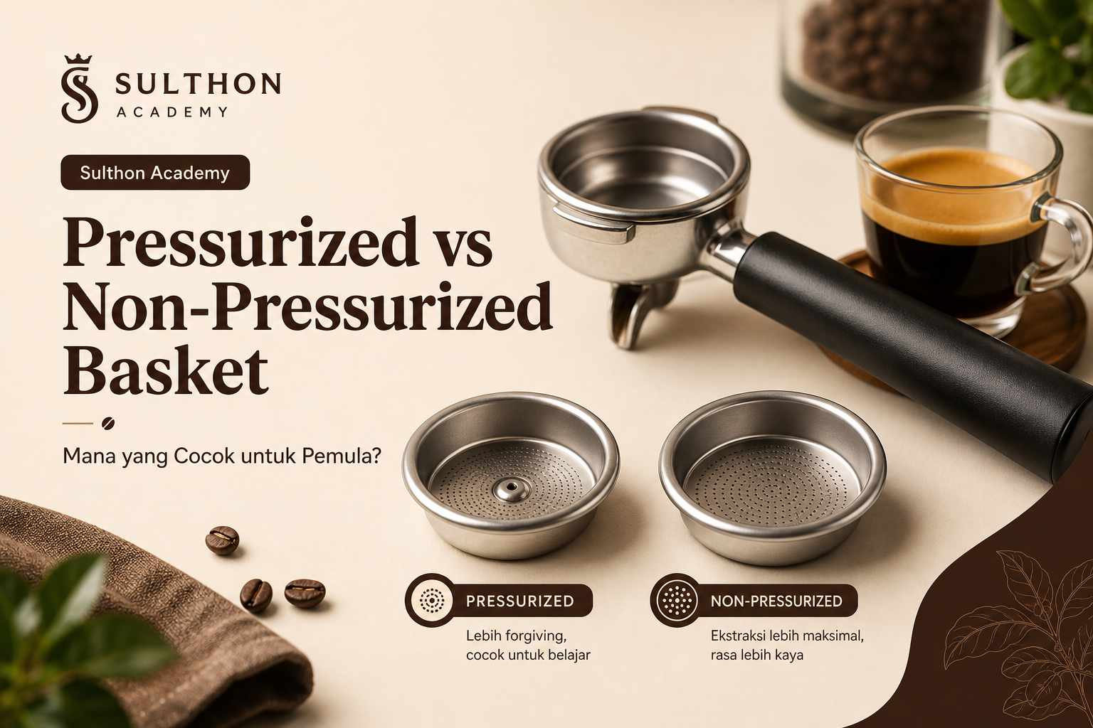 Pressurized vs Non-Pressurized Basket: Mana yang Cocok untuk Pemula?