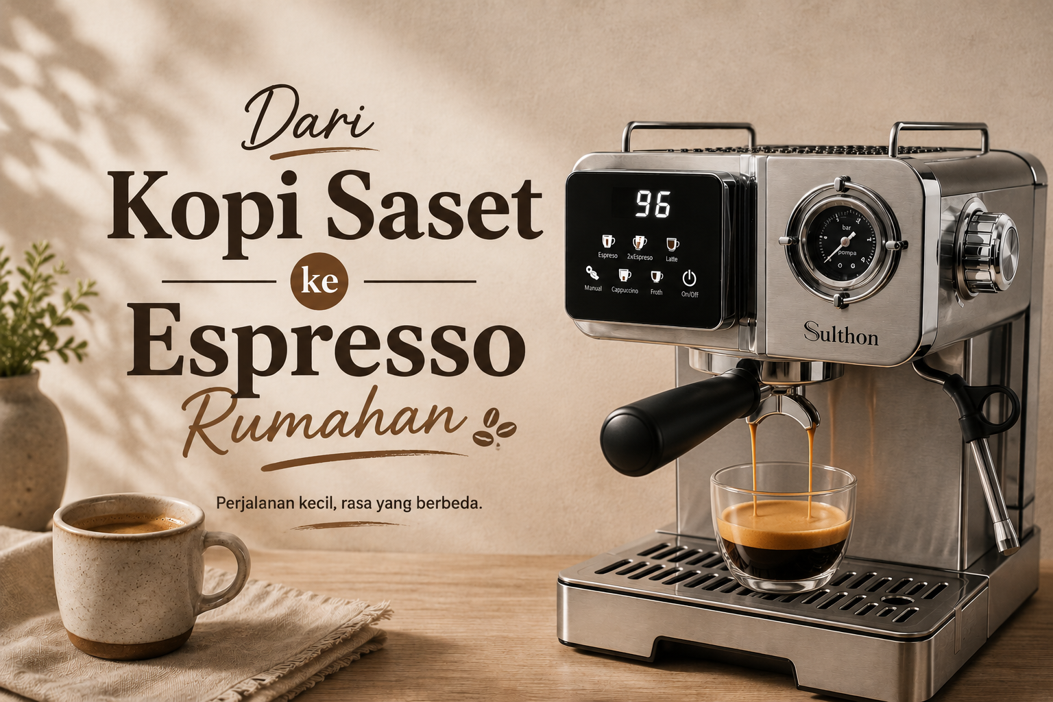 Dari Kopi Saset ke Espresso Rumahan