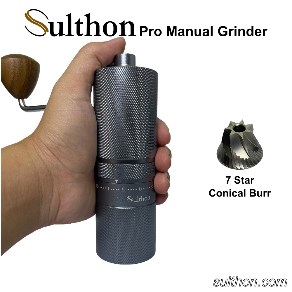 Sulthon Manual Coffee Grinder GM1 - Penggiling Kopi Manual 7-Axis CNC Core